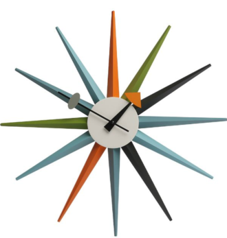 Reloj de George Nelson para Vitra Sunburst multicolor clock en luze.es