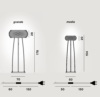 Lámpara Caboche Plus - Pie Foscarini