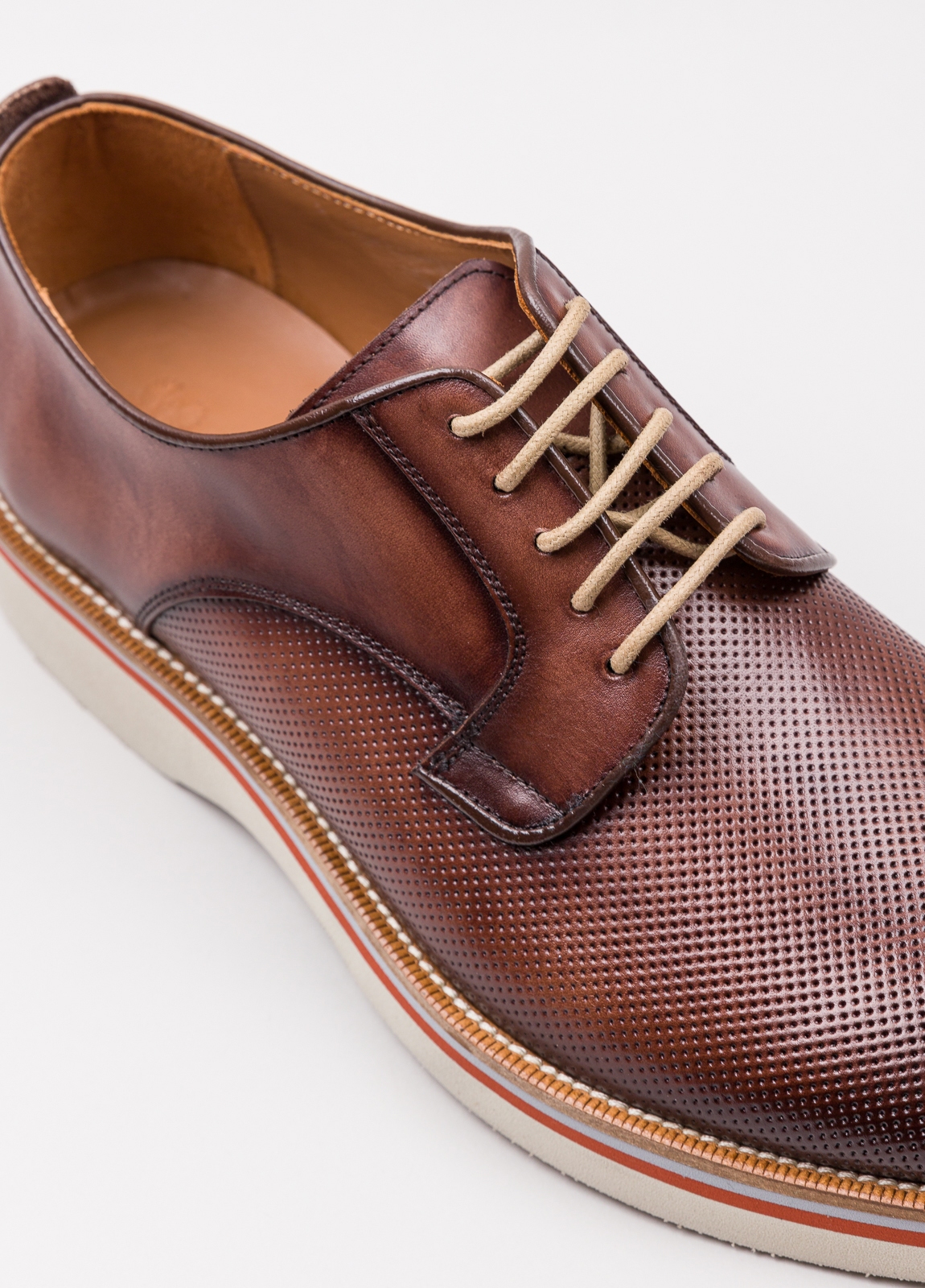 Zapato sport wear furest colección troquelado marrón - Ítem6