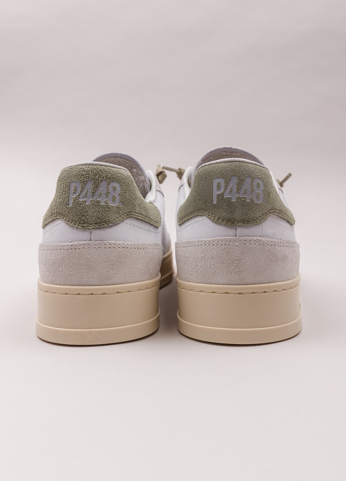 Sneaker P448 blanca y kaki - Ítem3