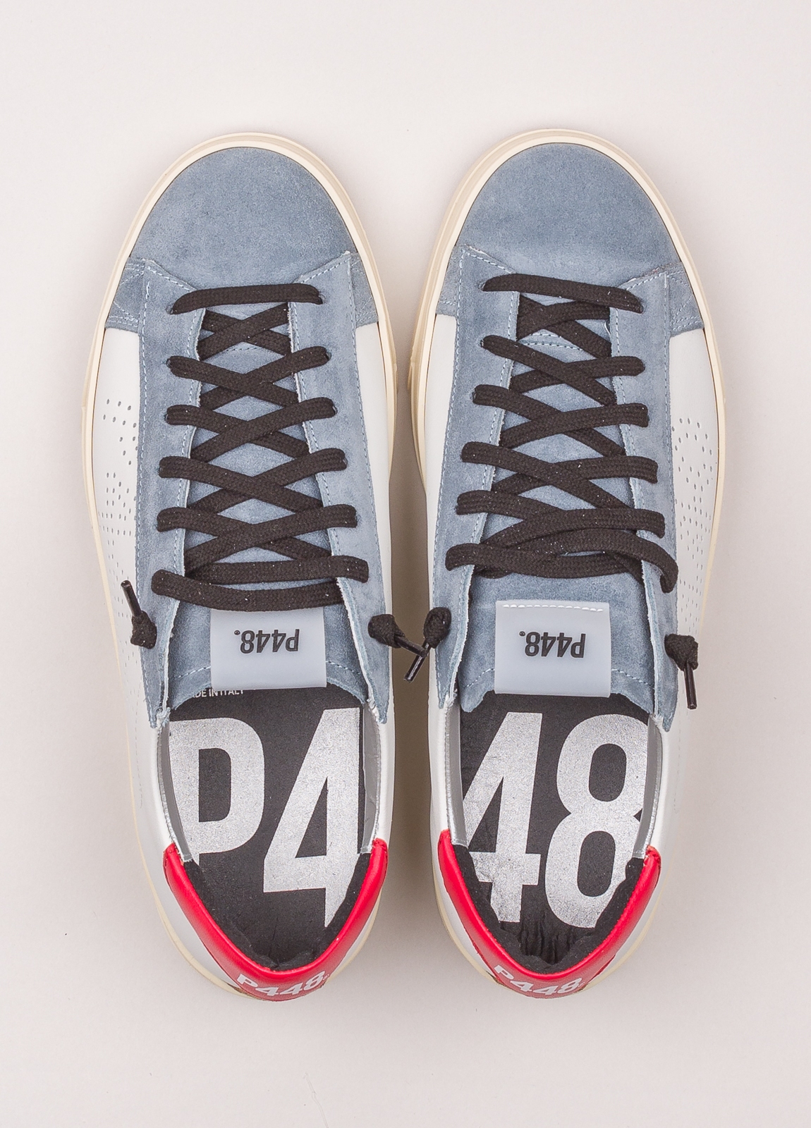 Sneaker P448 blanca y azul