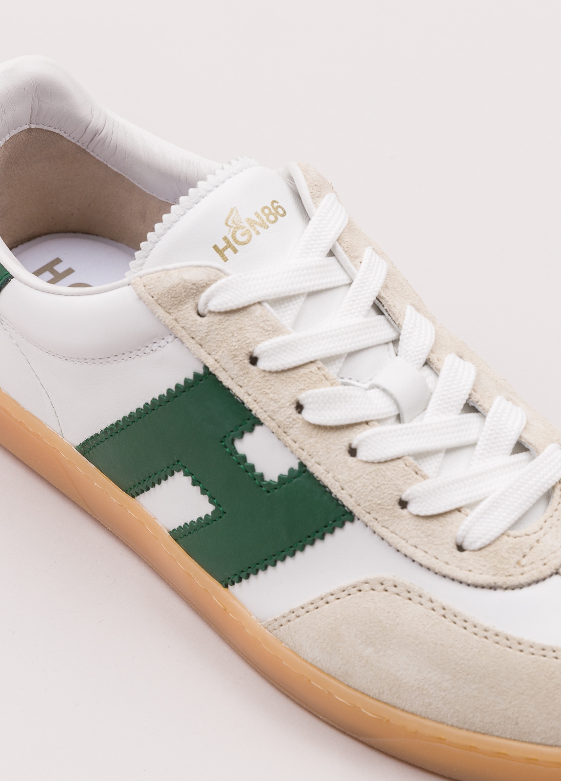 Zapatillas deportivas HOGAN color blanco, beige y verde - Ítem4