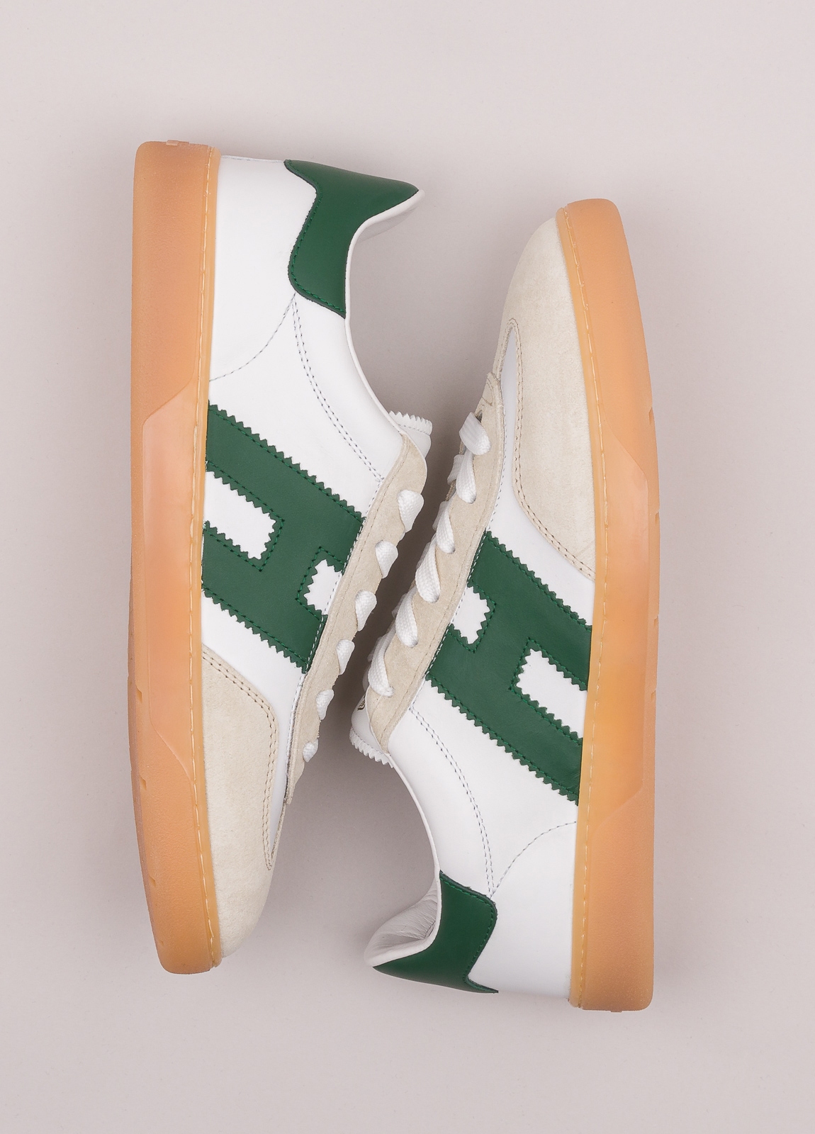 Zapatillas deportivas HOGAN color blanco, beige y verde - Ítem5