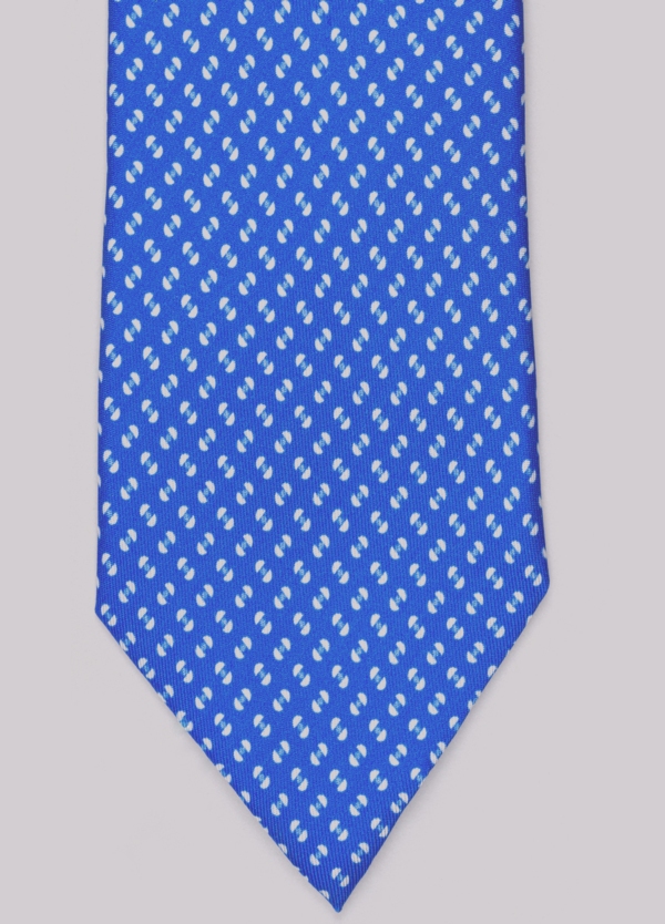Corbata FUREST COLECCIÓN color azul con microdibujo 