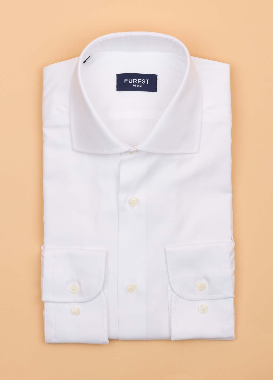 Camisa vestir FUREST COLECCION lisa pin point blanca