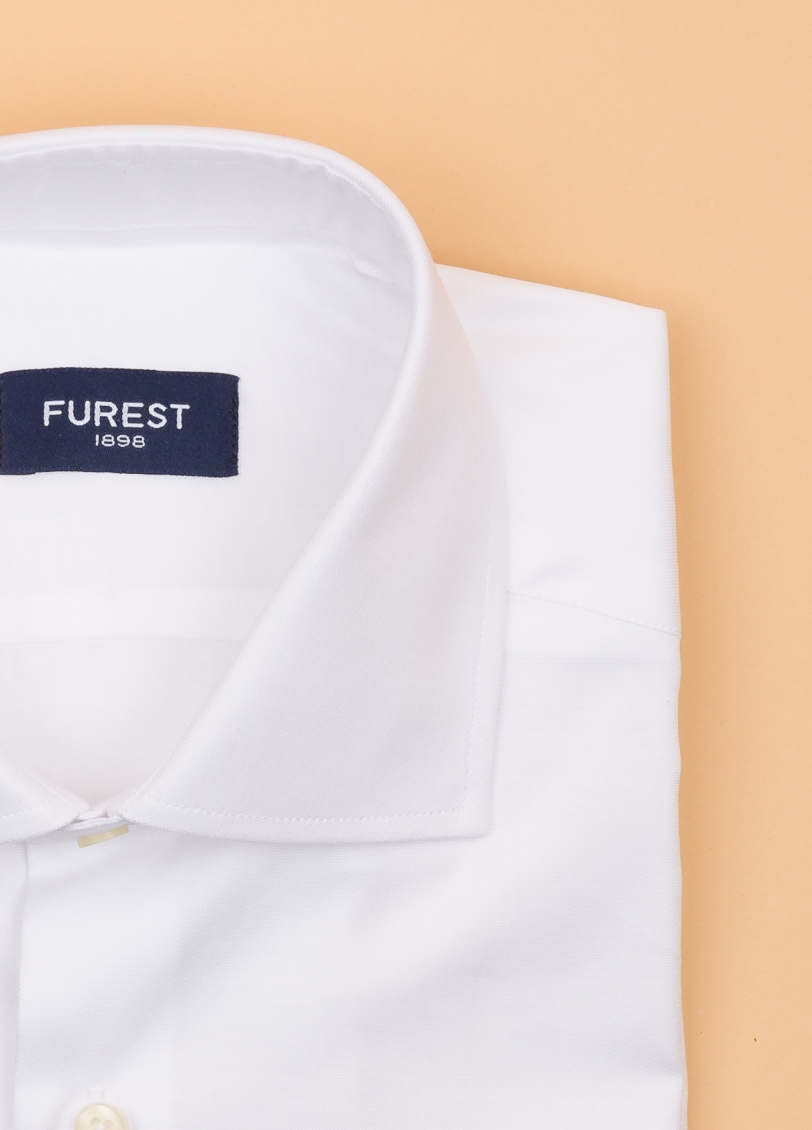 Camisa vestir FUREST COLECCION lisa pin point blanca - Ítem1
