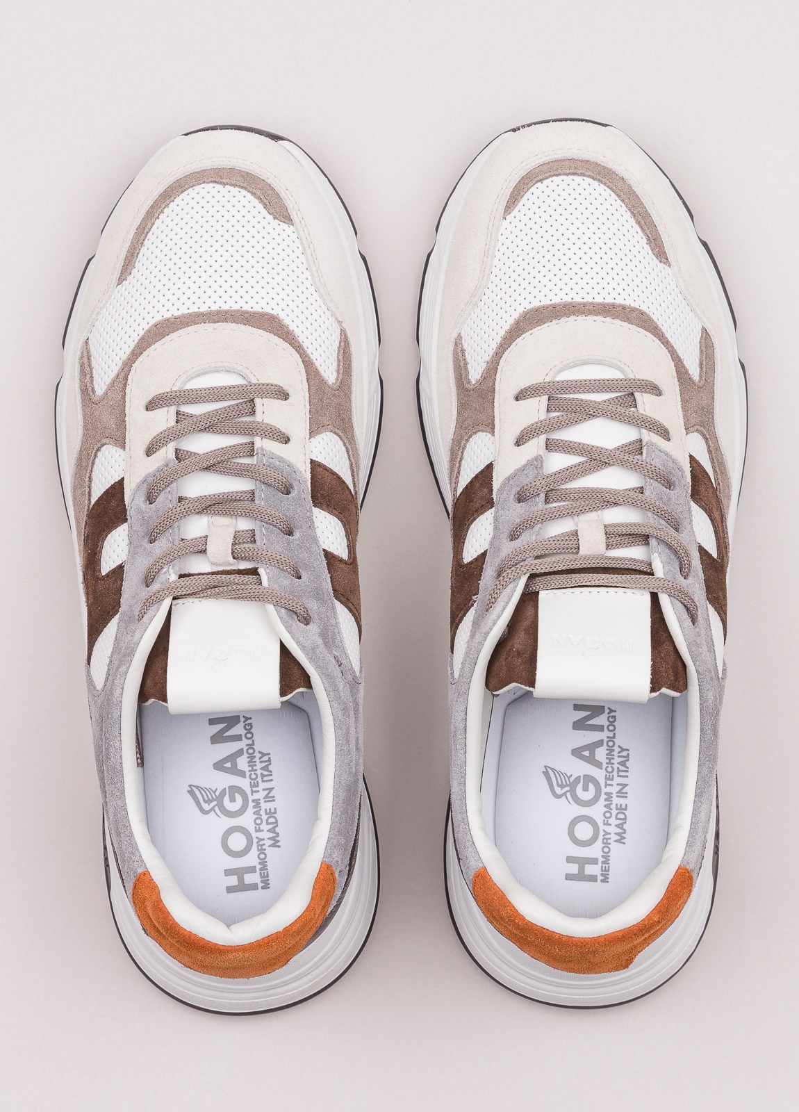 Zapatillas deportivas HOGAN blanco, gris y marrón - Ítem1