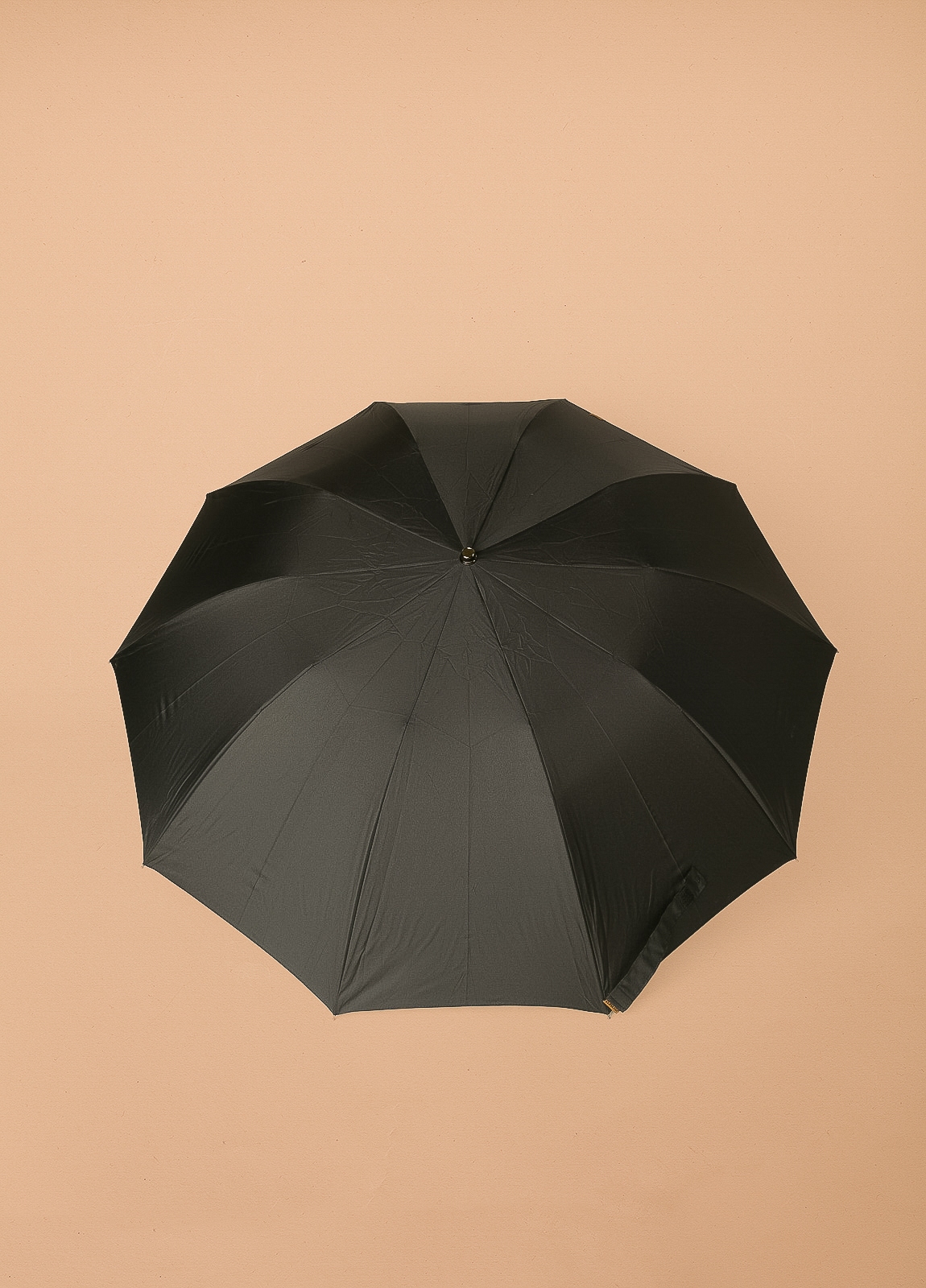 Paraguas FUREST COLECCIÓN plegable negro con puño de madera. - Ítem2