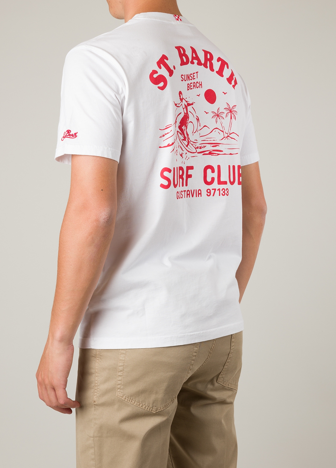 Camiseta manga corta MC2 Saint barth blanco surf - Ítem3