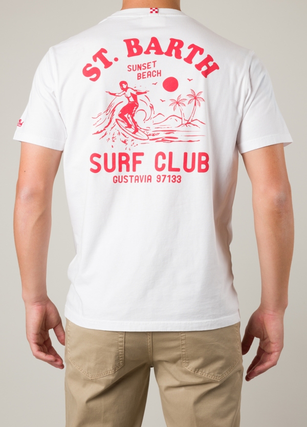 Camiseta manga corta MC2 Saint barth blanco surf
