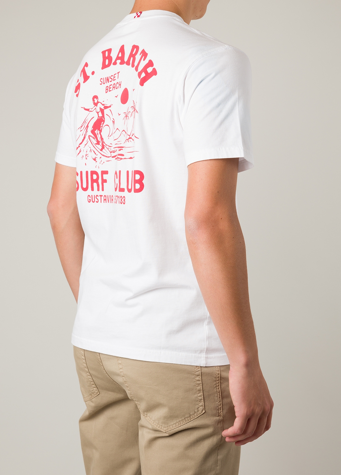 Camiseta manga corta MC2 Saint barth blanco surf - Ítem4