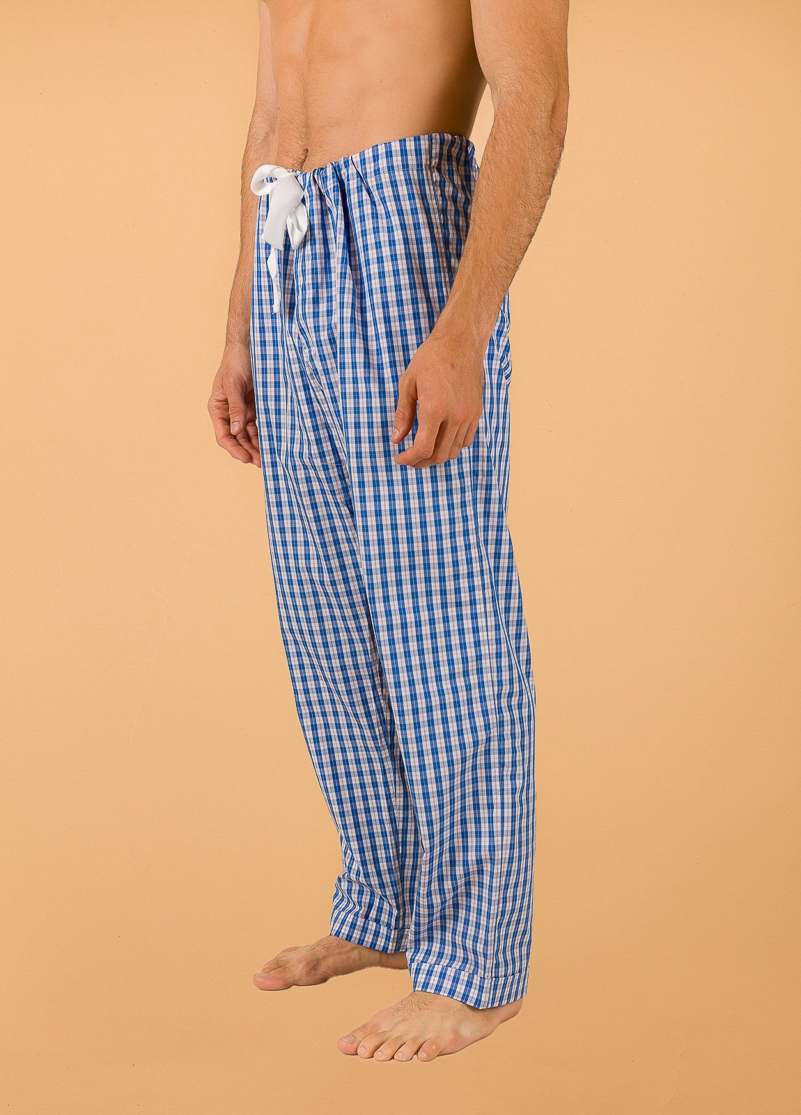 Pantalón largo de Pijama FUREST COLECCIÓN cuadros azul con funda incluida - Ítem3