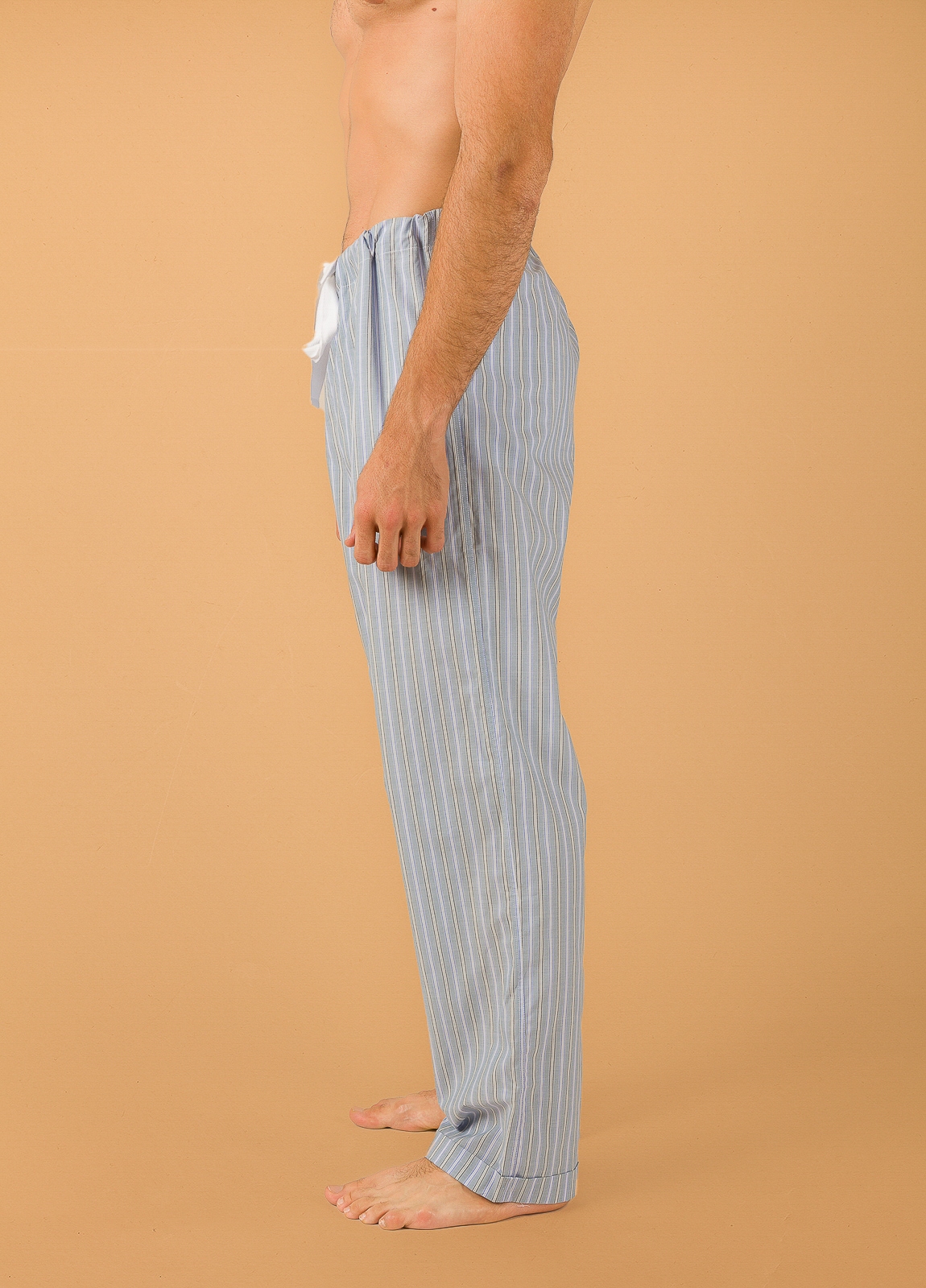 Pantalón largo de Pijama FUREST COLECCIÓN rayas azul y verde con funda incluida - Ítem2