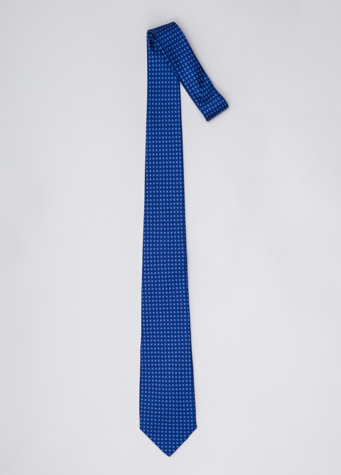 Corbata FUREST COLECCIÓN color azul tinta con dibujo floral - Ítem1