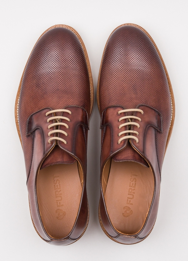 Zapato sport wear furest colección troquelado marrón