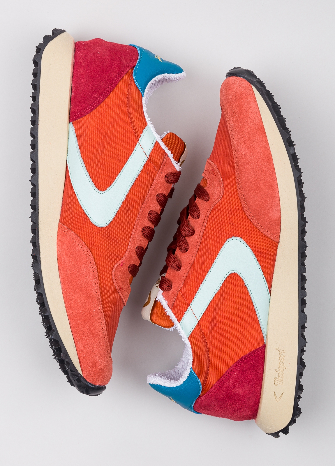 Sneakers VALSPORT naranja con detalles azul y blanco - Ítem1
