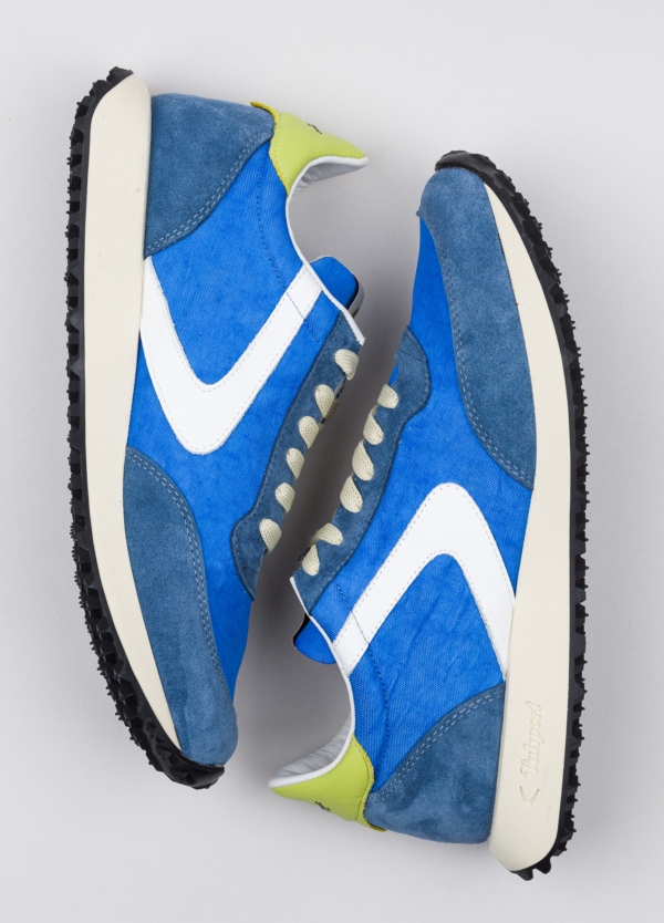 Sneakers VALSPORT azul con detalles blanco y amarillo
