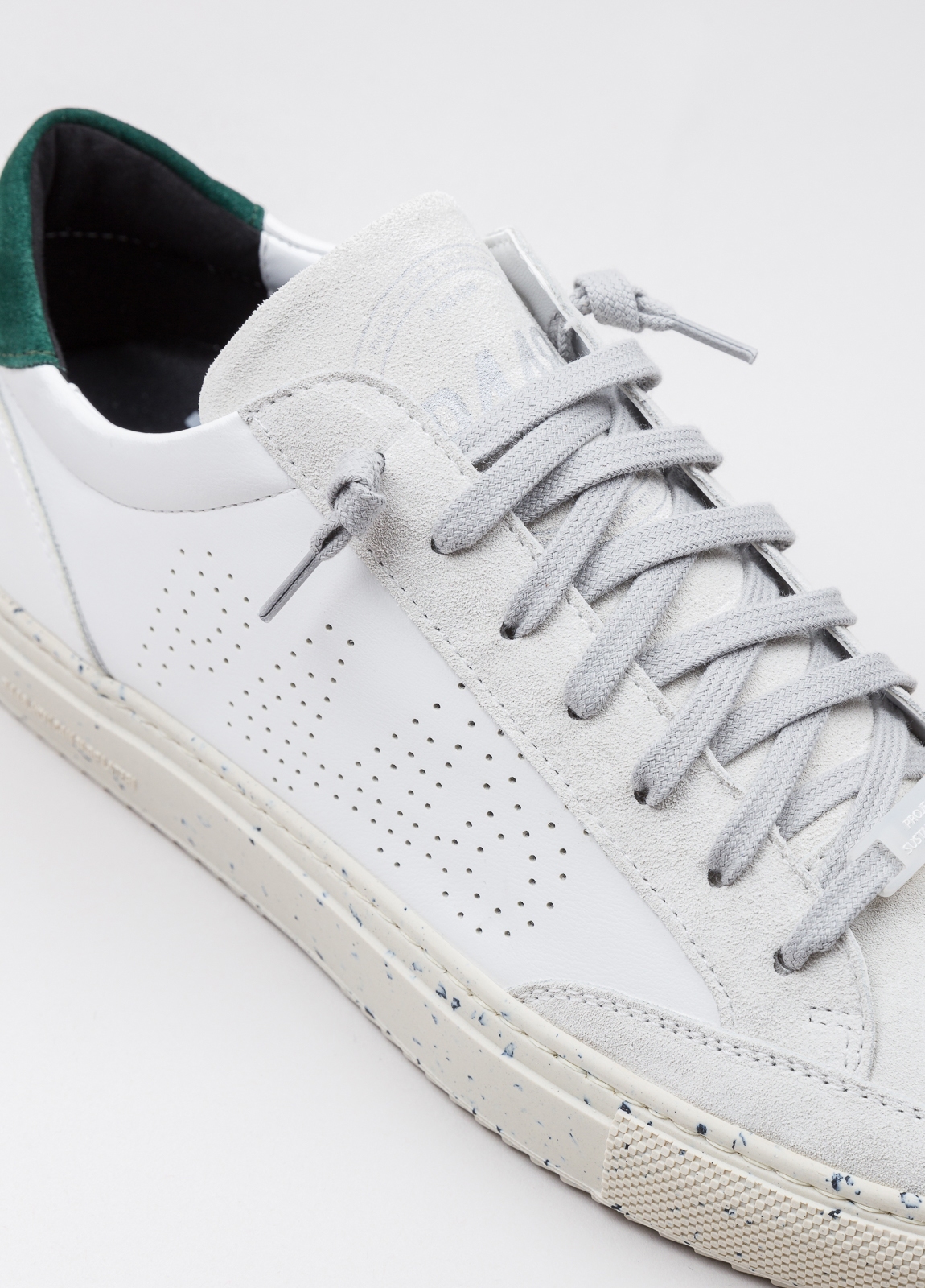 Sneaker P448 blanca y verde - Ítem5