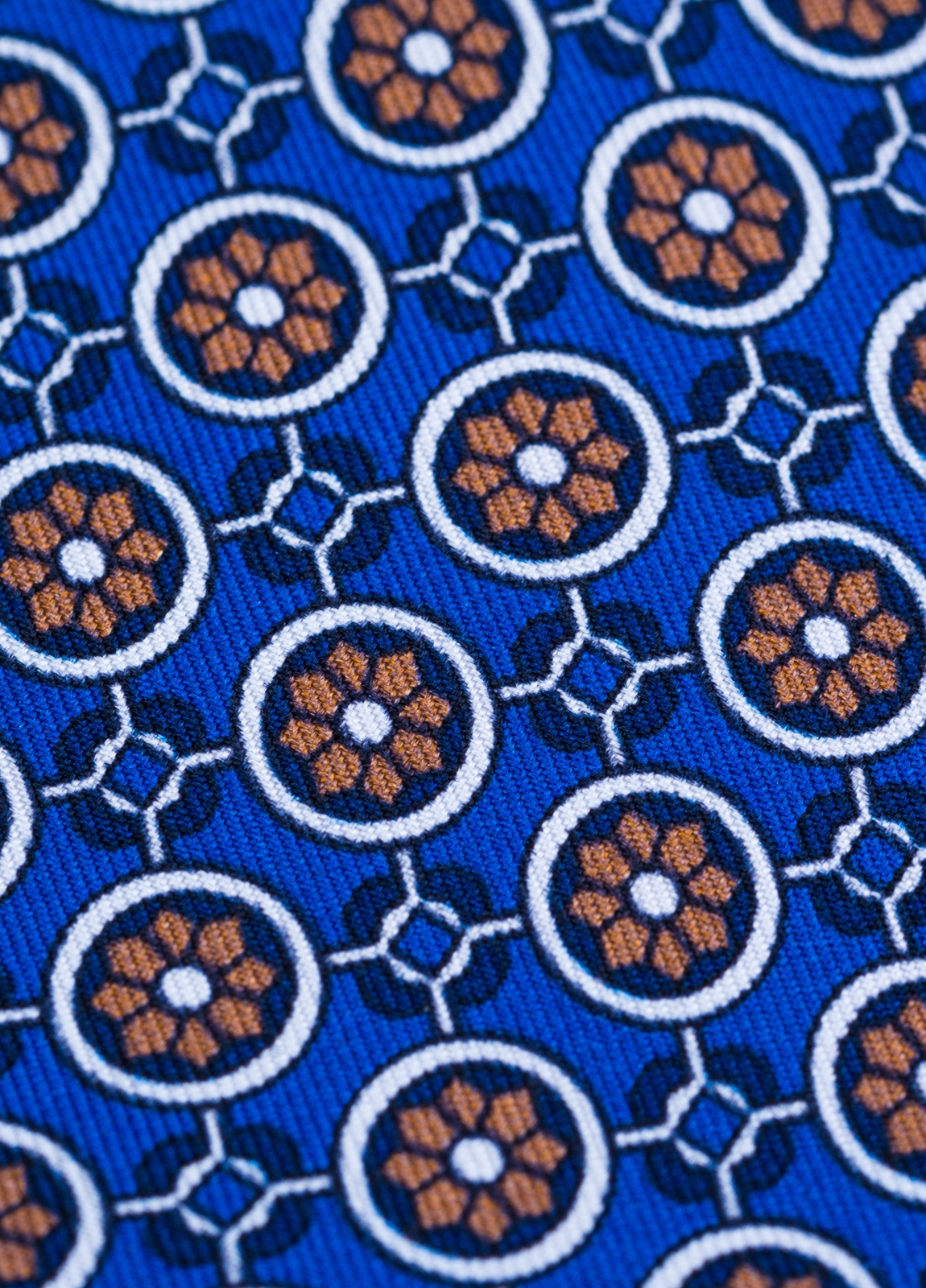 Corbata FUREST COLECCIÓN color azul con dibujo geométrico - Ítem2