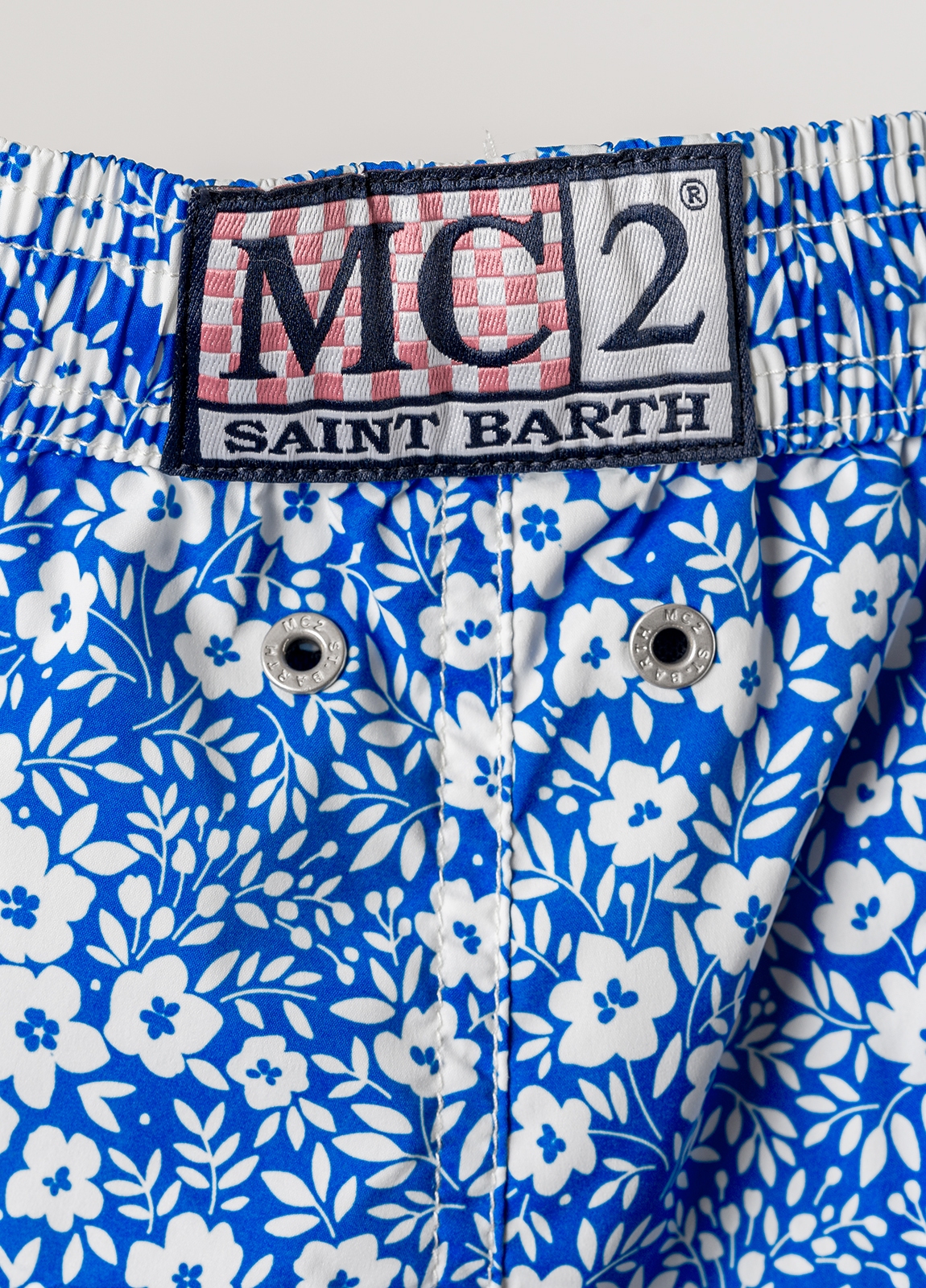 Bañador MC2 Saint barth dibujo flores azul - Ítem5