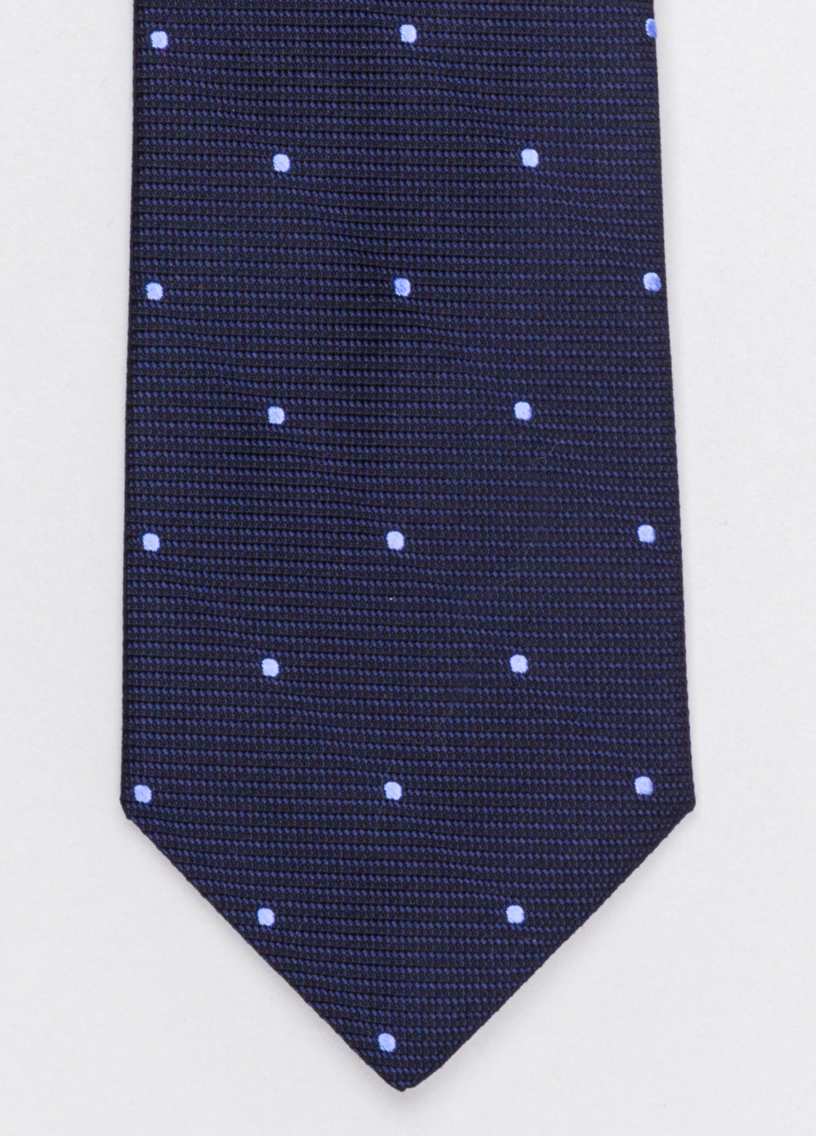 Corbata FUREST COLECCIÓN color marino con topito azul.