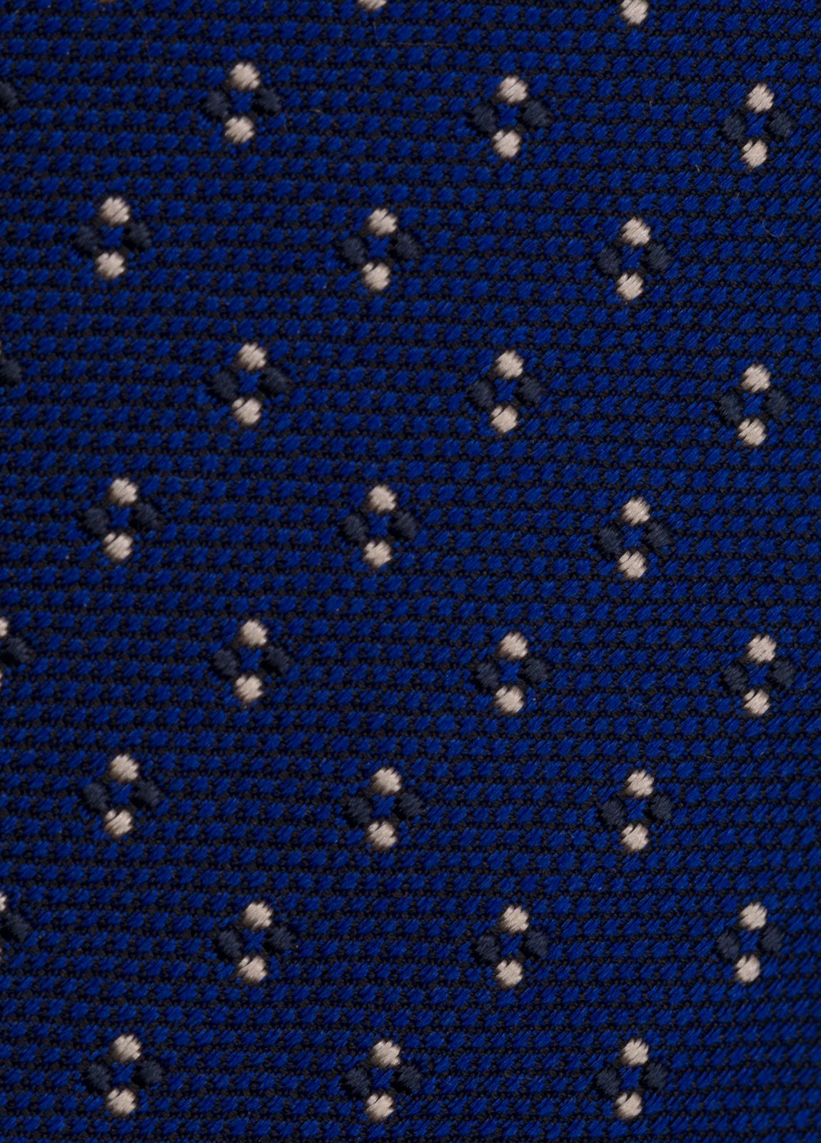 Corbata FUREST COLECCIÓN color azul con micro dibujo blanco - Ítem2