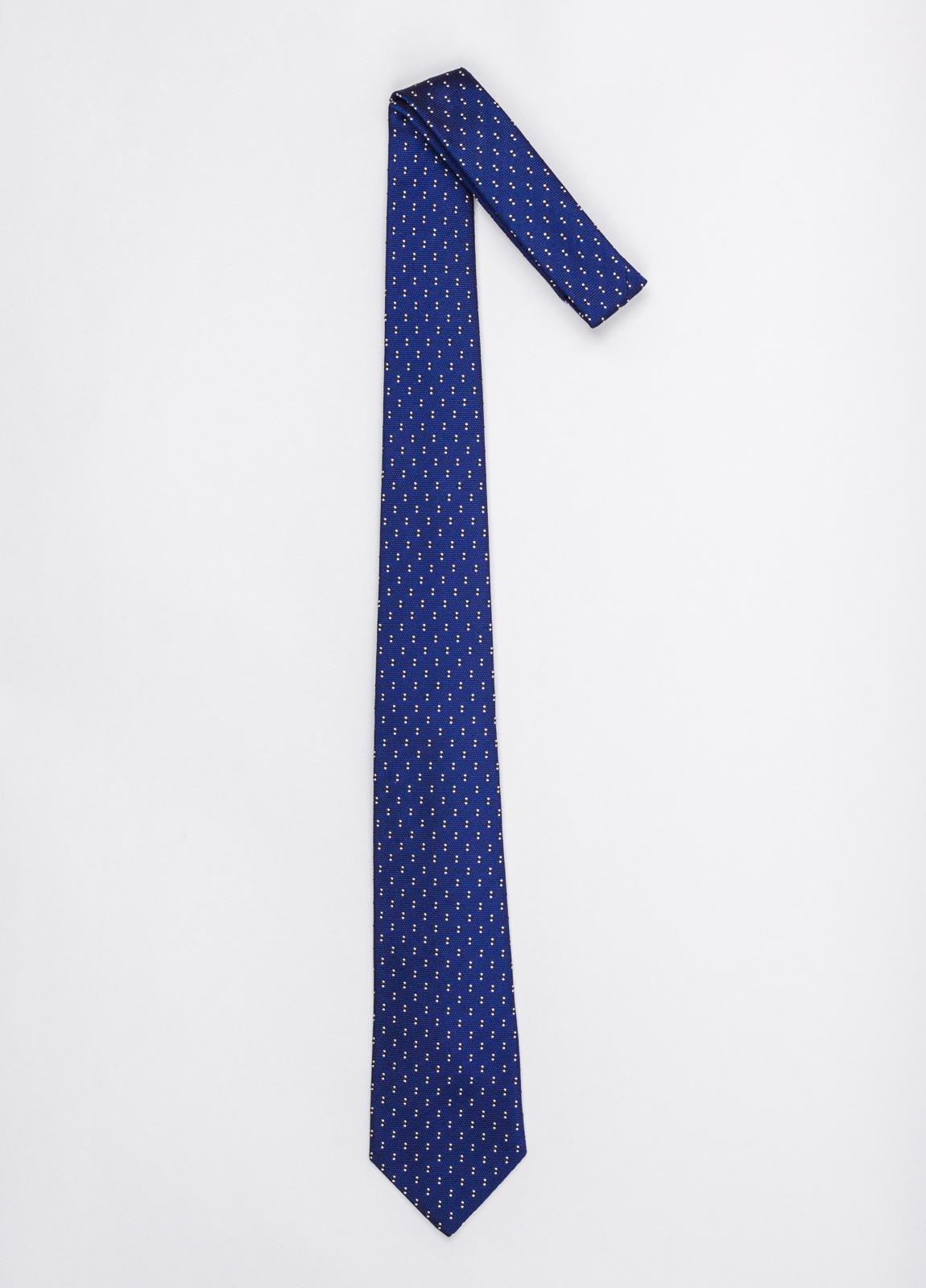 Corbata FUREST COLECCIÓN color azul con micro dibujo blanco - Ítem1