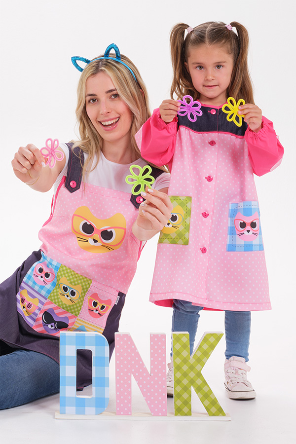 Bata infantil gatos 3D 3