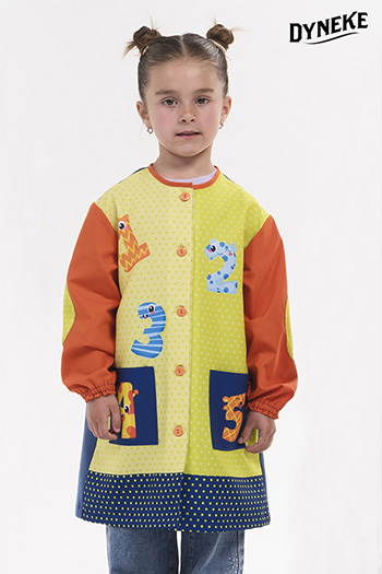 Bata infantil pistacho números