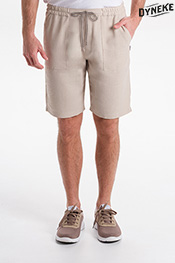 Bermuda unisex beige con cordón.