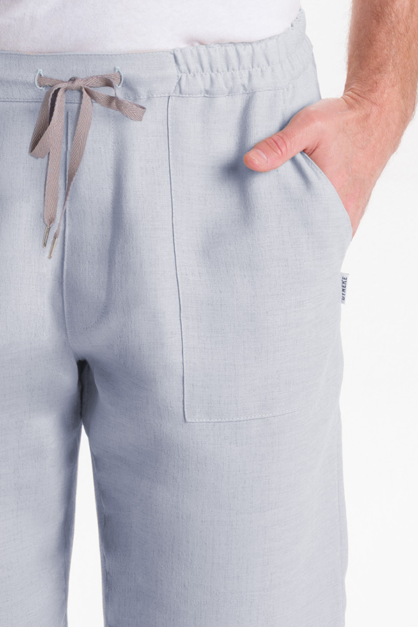 Bermuda unisex celeste con cordón 2