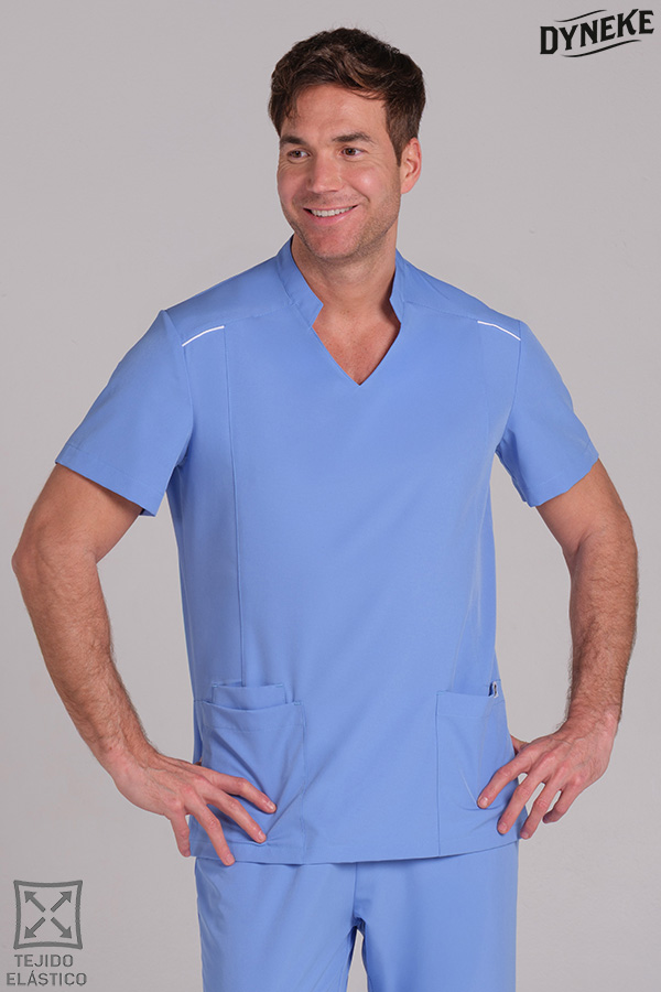 Casaca elástica chico azul