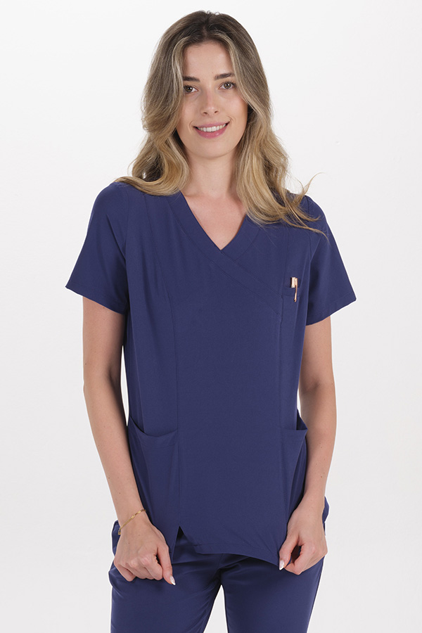 Casaca elástica mujer azul marino 1