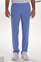 Pantalón s/ bolsillos azul elástico.