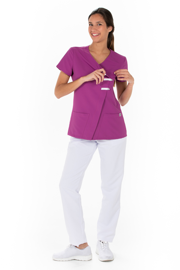 Chaqueta presillas m/c microfibra púrpura 3