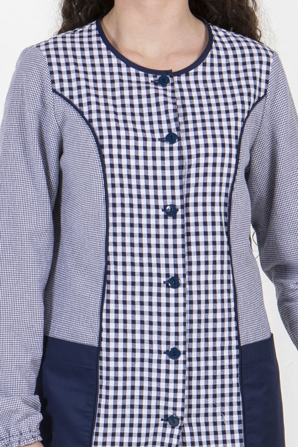 Bata maestra azul marino 1