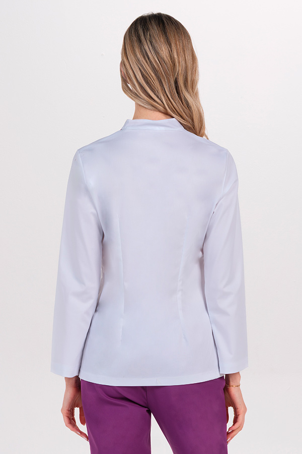 Chaqueta mujer doble vivo morado cremallera m/l 3