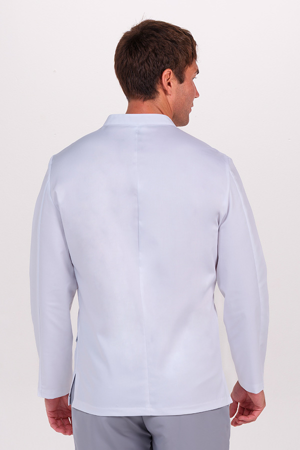 Chaqueta hombre doble vivo gris cremallera m/l 3