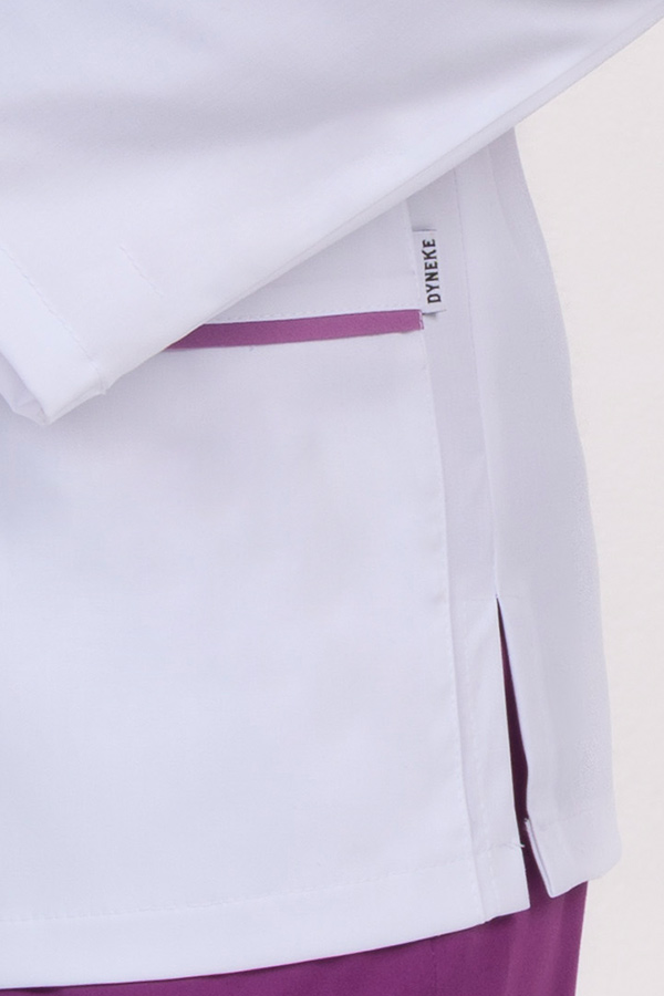 Chaqueta hombre doble vivo morado cremallera m/l 2