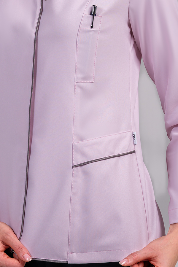 Chaqueta elástica rosa vivo gris oscuro 2