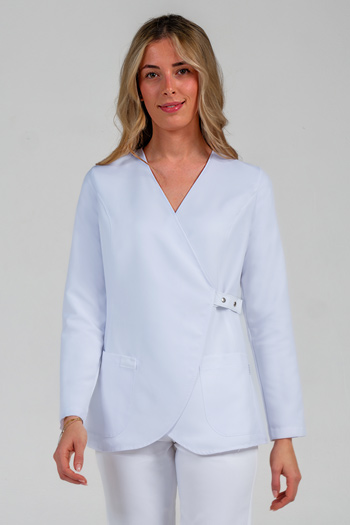 Chaqueta m/l cruce cinturón