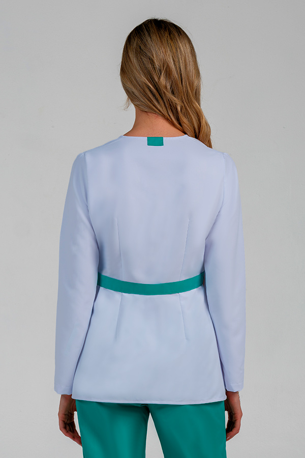 Chaqueta m/l cruce cinturón verde 3