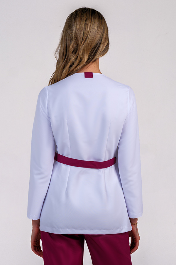 Chaqueta m/l cruce cinturón lila 3