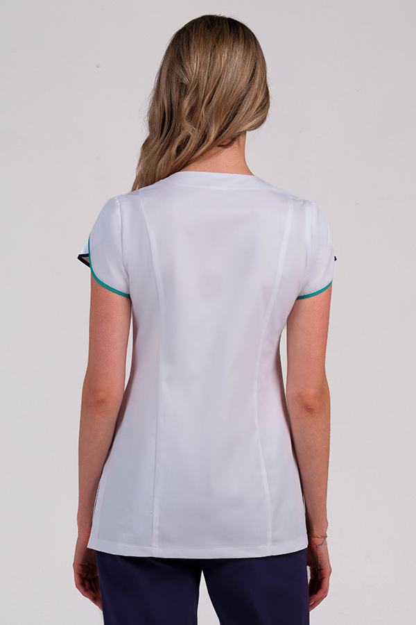 Chaqueta m/c tulipán doble vivo azul 4