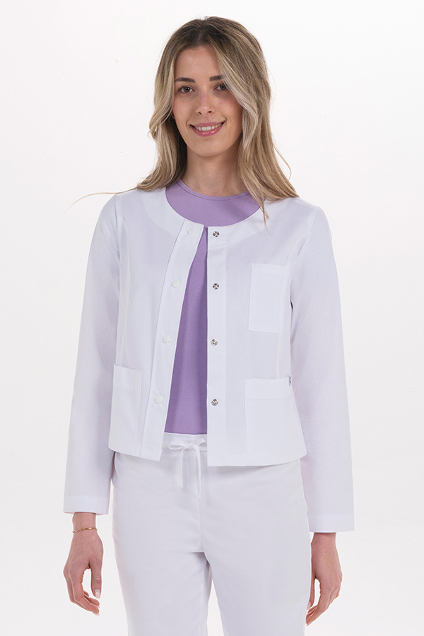 Chaqueta cazadora corta blanca 3