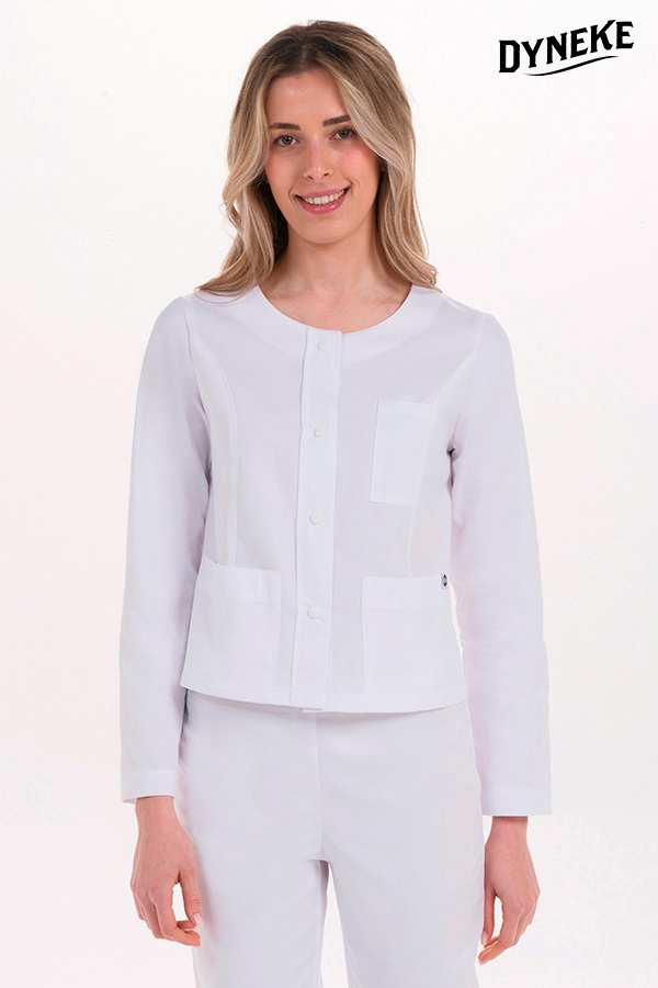 Chaqueta cazadora corta blanca