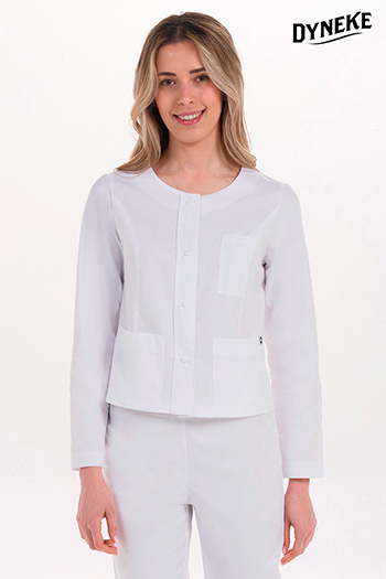 Chaqueta cazadora corta blanca