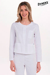 Chaqueta cazadora corta blanca