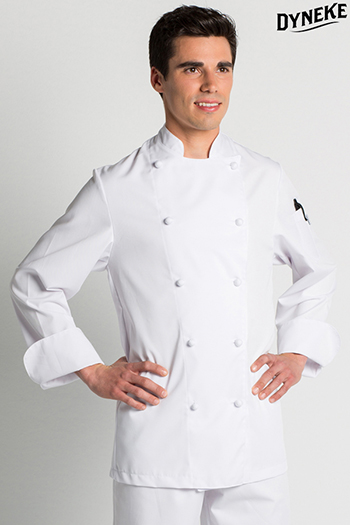 YEAHDOR Chaquetas de Chef Unisex Hombre Chaqueta Cocinero de Manga Corta Uniforme de Chef de Cocina para Restaurante Ropa de Cocina 