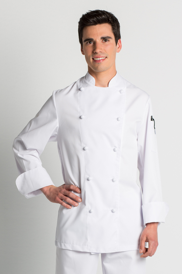 Chaqueta cocinero, casaca uniforme chef cocina. Ropa de para restaurantes y hostelería. Uniformes de diseño y calidad.